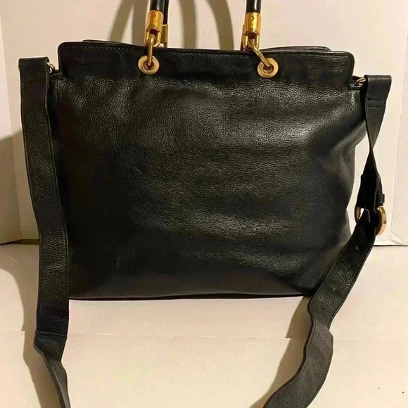 Marc by Marc jacobs black leather satchel bag - Picture 2 of 11